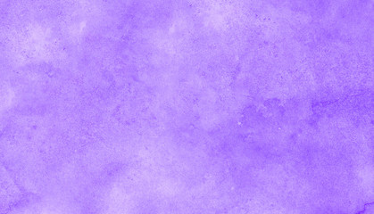 Soft smeared gentle violet gradient water color stained paper texture background. Light purple abstract watercolor illustration for aquarelle card design, vintage template