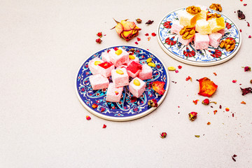 Eastern sweets. Traditional Turkish delight