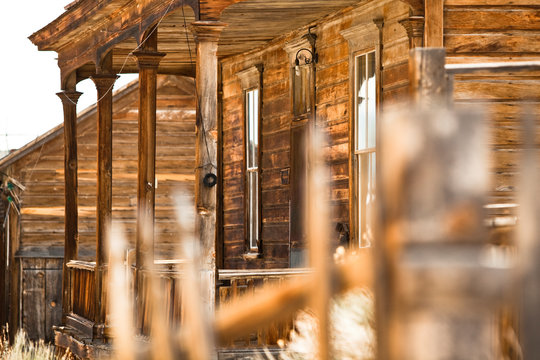 The former Seiler residence in the Bodie gold mining ghost town in California.    