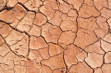 Dry cracked ground
