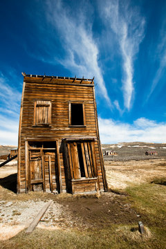 The Swazey Hotel, in Bodie State Historic Park ghost town in California.    