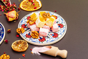 Eastern sweets. Traditional Turkish delight