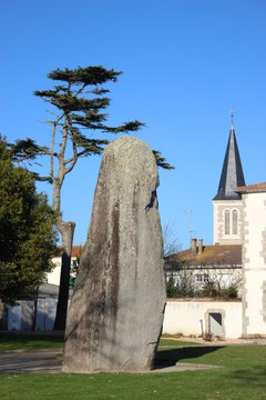 Menhir du Camp de César à Avrillé en Vendée