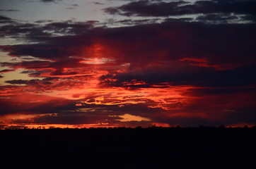 Fototapeta na wymiar Patagonian sunset