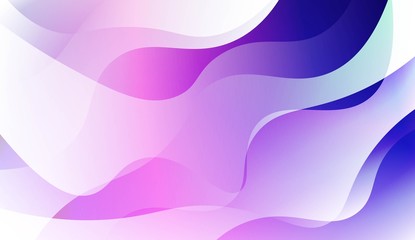 Vibrant And Smooth Gradient Soft Colors Wave Geometric Shape. For Cover Page, Poster, Banner Of Websites. Vector Illustration.