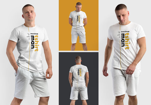 4 T-Shirt Model Mockups