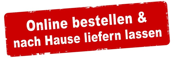 nlsb556 NewLongStampBanner nlsb - german text - Online bestellen & nach Hause liefern lassen: Stempel / einfach / rot / Vorlage - Seitenverhältnis 3:1 - 3zu1 - new-version - xxl g7864