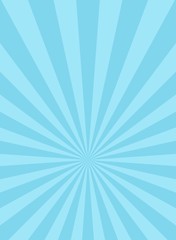 Sunlight vertical background. Powder blue color burst background with white highlight.