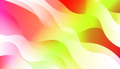 Geometric Wave Shape with Colorful Gradient Color Background Wallpaper. For Your Design Ad, Banner, Cover Page. Vector Illustration.