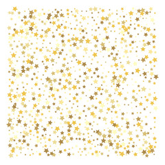 Gold stars. Confetti celebration