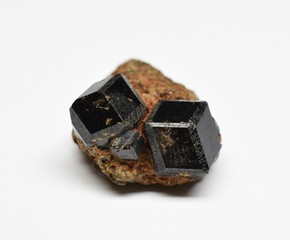 Melanite Garnet raw gemstone crystal