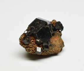 Melanite Garnet raw gemstone crystal