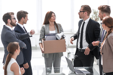 boss and business team welcome new employee