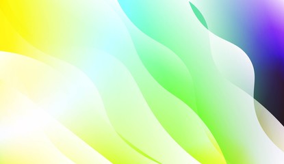 Template Abstract Background With Curves Lines, Wave Shape. For Business Presentation Wallpaper, Flyer, Cover. Vector Illustration with Color Gradient.