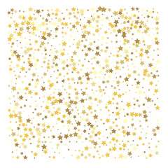 Gold stars. Confetti celebration