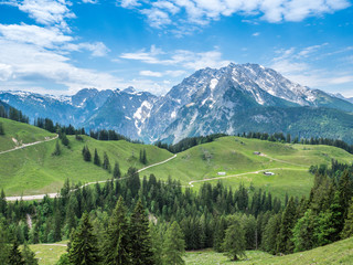 Blick auf den Watzmann in den  Berchtesgadener Alpen