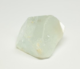 Aquamarine raw gemstone crystal