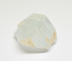 Aquamarine raw gemstone crystal