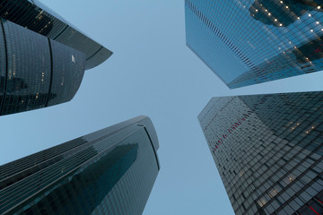 Fototapeta na wymiar Moscow City Skyscrappers