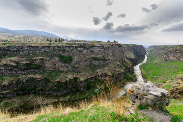Fabulous canyon with Dzoraget river, Armenia
