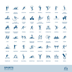 Sports disciplines icons