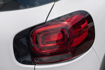 Rear stop light taillight of modern SUV car