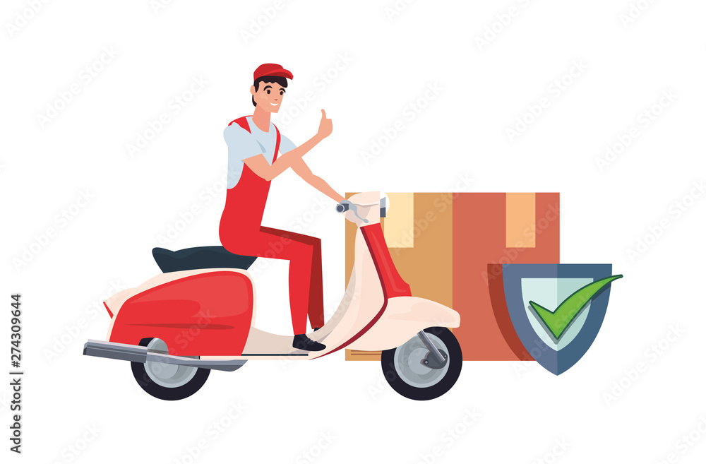 Poster fast delivery logistic icon vector ilustrate