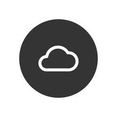 Cloud vector icon in modern style for web site and mobile app