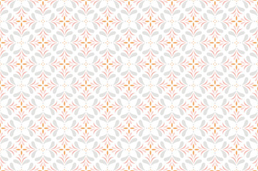 Fototapeta premium Ornamental Arabesque floral tiles seamless vector pattern. Abstract Flower Background.