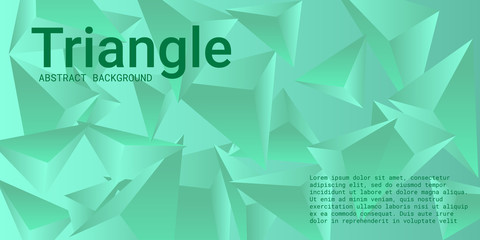 Triangle background. Abstract composition of triangular pyramids.