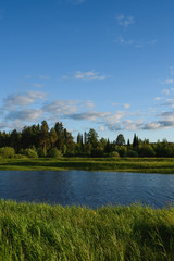 Obraz premium Sunset on the lake