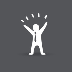 businessman idea icon illustrator