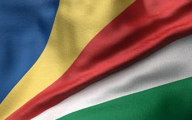 Fototapeta premium 3D Illustration of Seychelles Flag