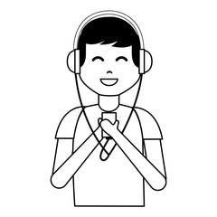 people listening music