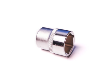 Wrench head isolated on white background. Repair tools