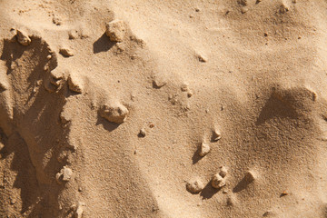 Close-up of sea sand on a summer day