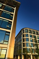 Office blocks, Jersey, U.K. Generic buildings.