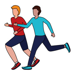 people running activity