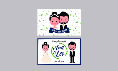 Wedding Invitation Cards Characters
