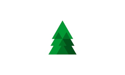 Fototapeta premium abstract green christmas tree