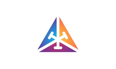triangle abstract logo