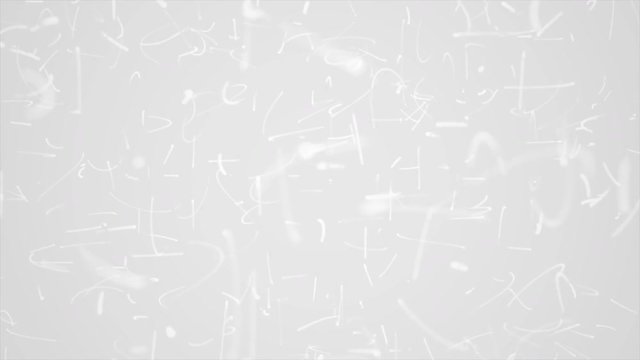 Fly into White Spinning Particles Haos