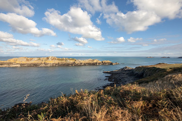 Pointe du Grouin in Cancale. Emerald Coast, Brittany, France ,
