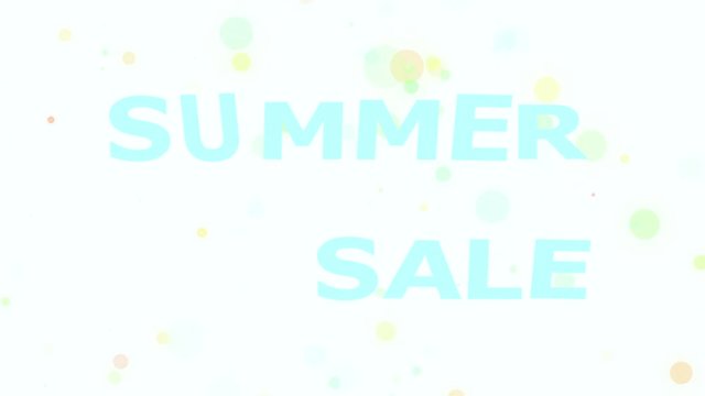 楽し気なSALE（セール）文字