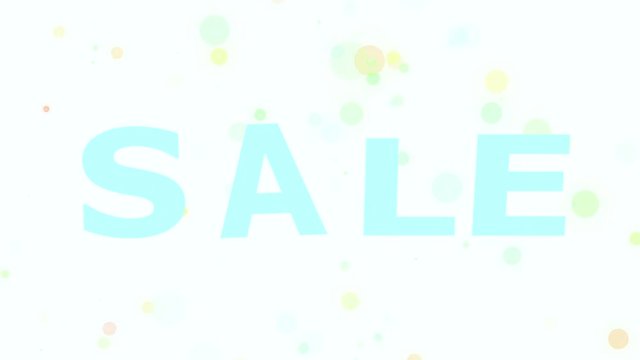 楽し気なSALE（セール）文字
