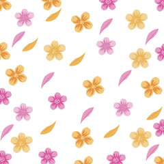 floral pattern. Floral ornamental background, design template. Flower pattern. Fabric with a pattern. Decor pattern.