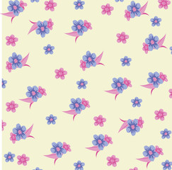 floral pattern. Floral ornamental background, design template. Flower pattern. Fabric with a pattern. Decor pattern.