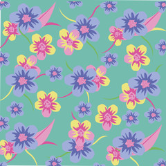 Print. floral pattern. Floral ornamental background, design template. Flower pattern. Fabric with a pattern. Decor pattern.