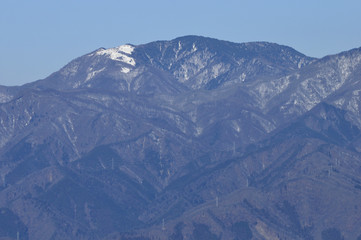 小金沢連嶺を望む