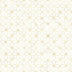 Fototapeta premium Art Deco Seamless Pattern - Repeating metallic pattern design with art deco motif
